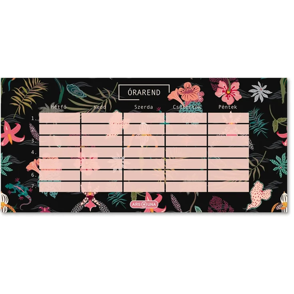 Ars Una: Tahiti einseitiger, zweiseitiger Stundenplan