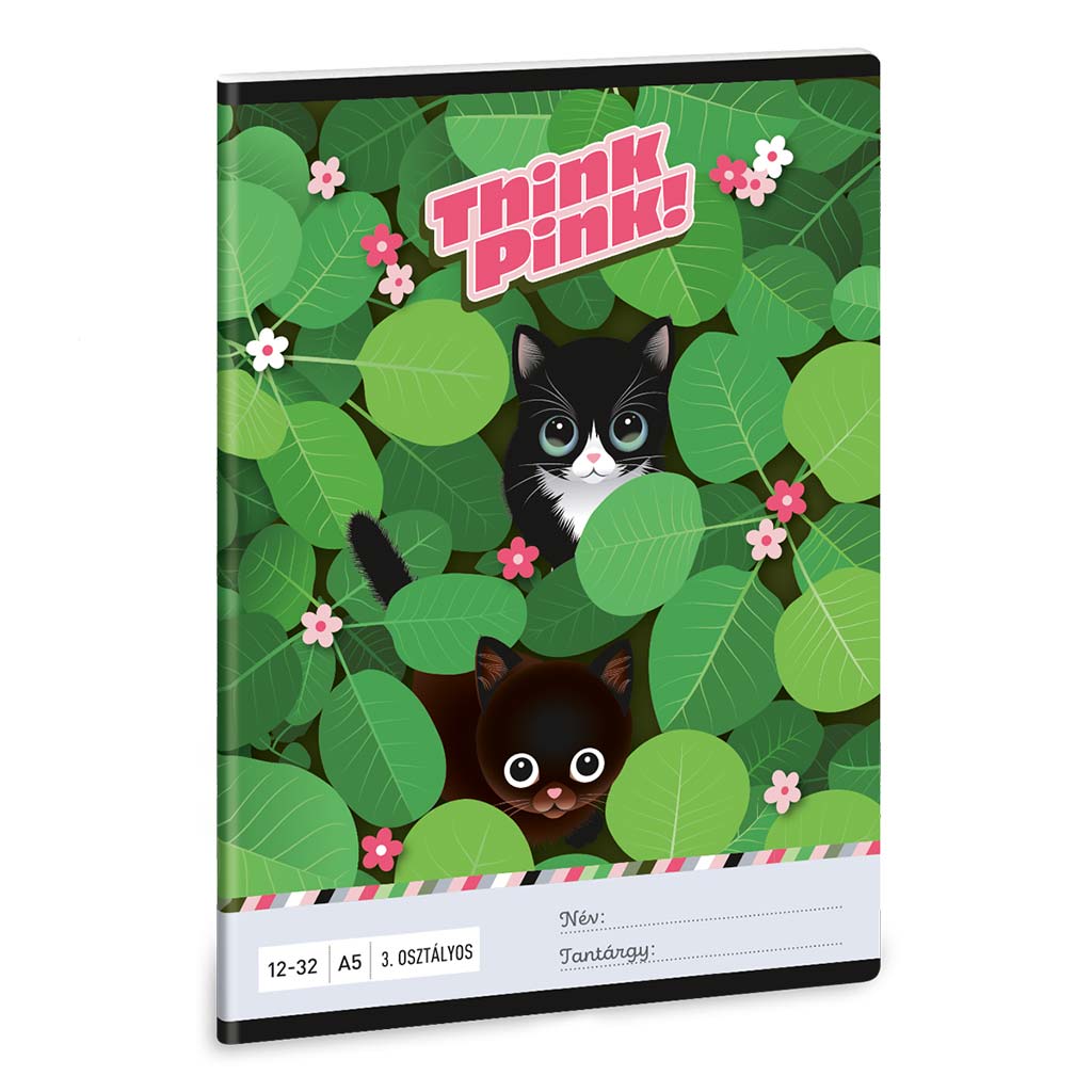 Ars Una: Think Pink A/5 liniertes Heft für die 3. Klasse 12-32