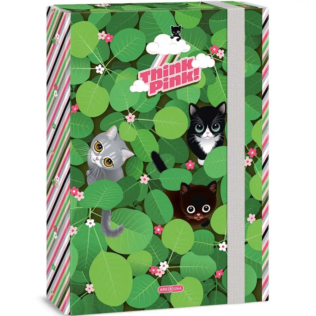 Ars Una: Think Pink Kätzchen A/4 Heftbox