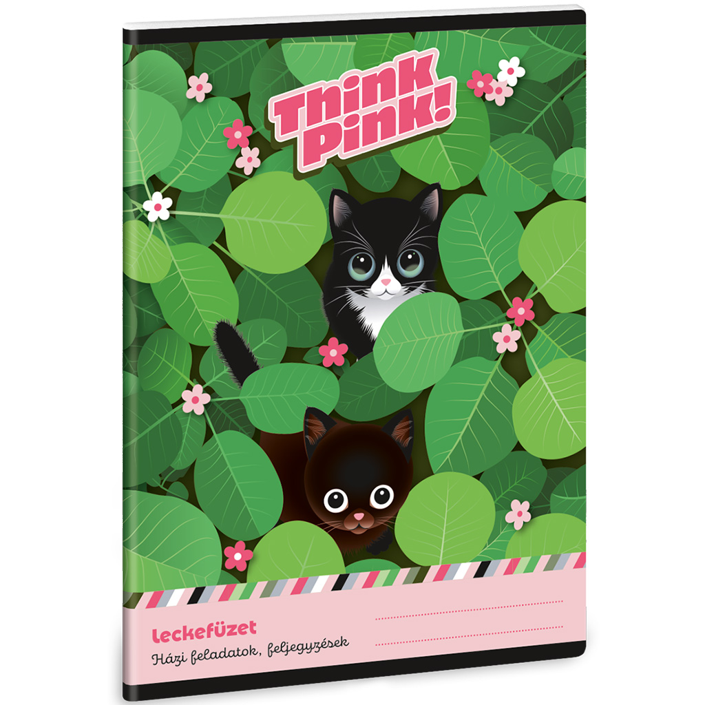 Ars Una: Think Pink Katzen-Heft, 38 Blatt, A5