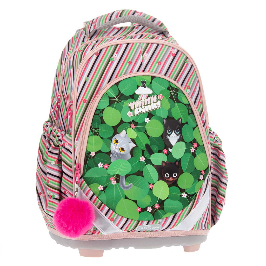 Ars Una: Think Pink anatomischer Schulranzen, Rucksack 33x43x22 cm