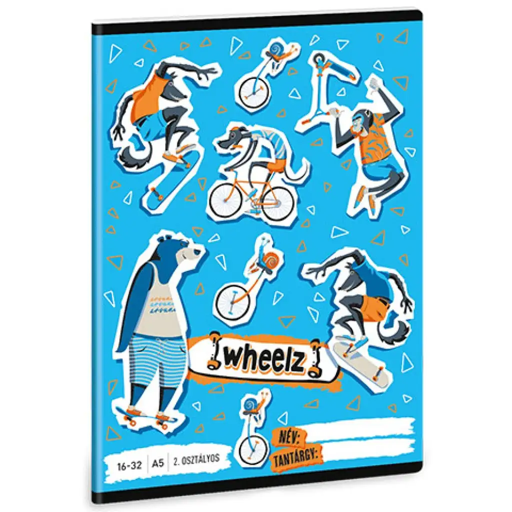 Ars Una: Wheelz 2. Klasse liniertes Heft A/5 16-32
