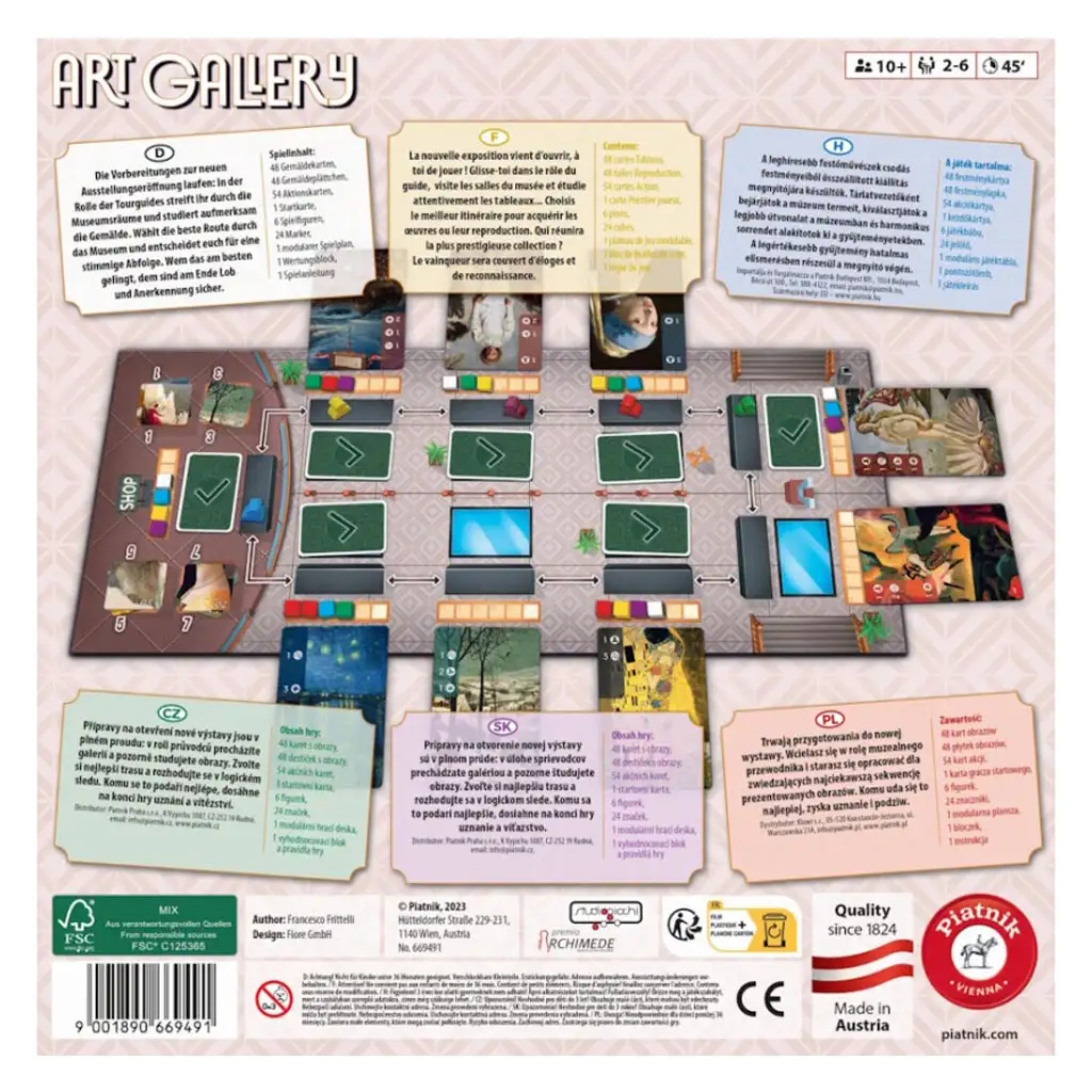 Art Gallery Brettspiel - Piatnik kép 2
