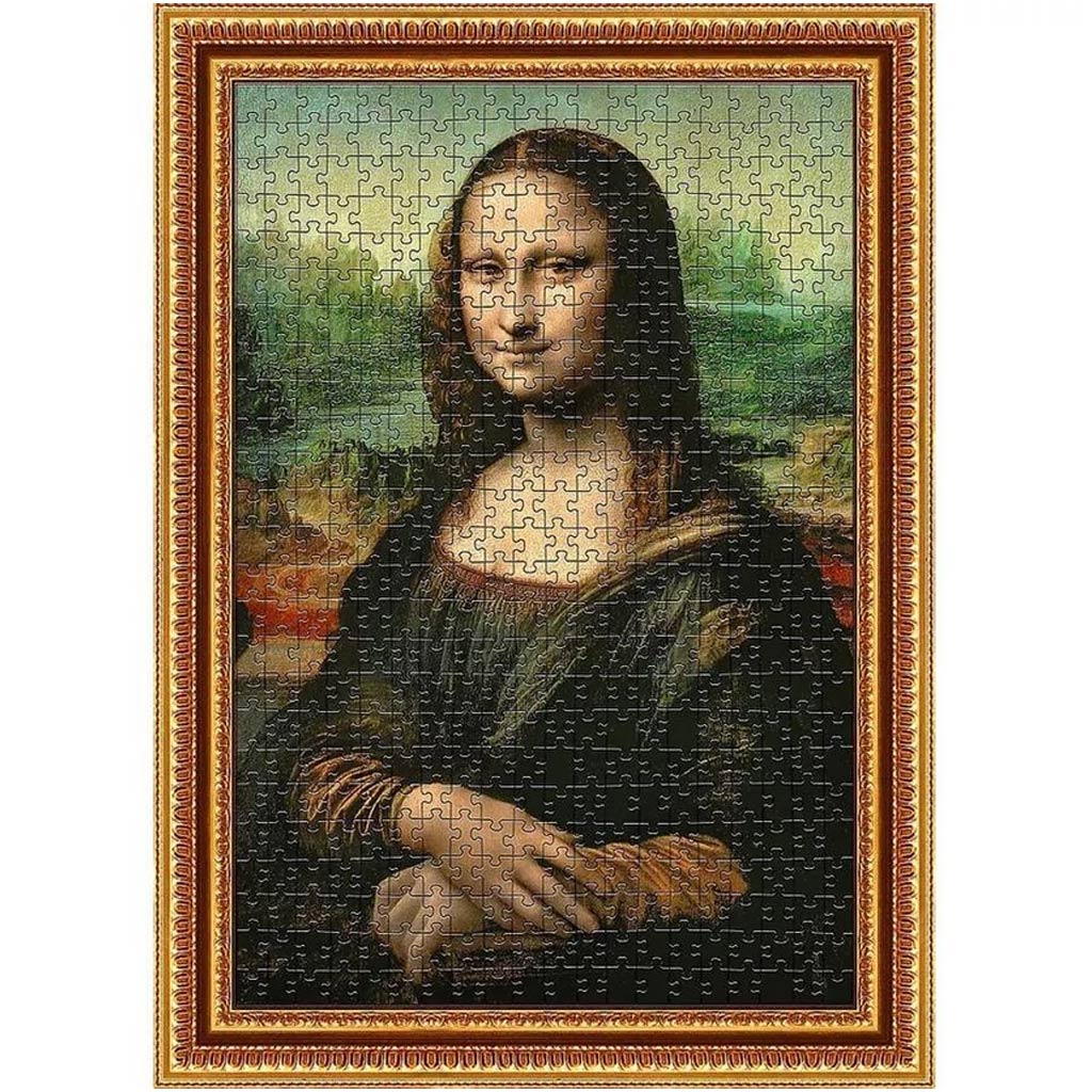 ArtFrame: Leonardo da Vinci - Mona Lisa - 500-teiliges Puzzle mit Rahmen - Trefl