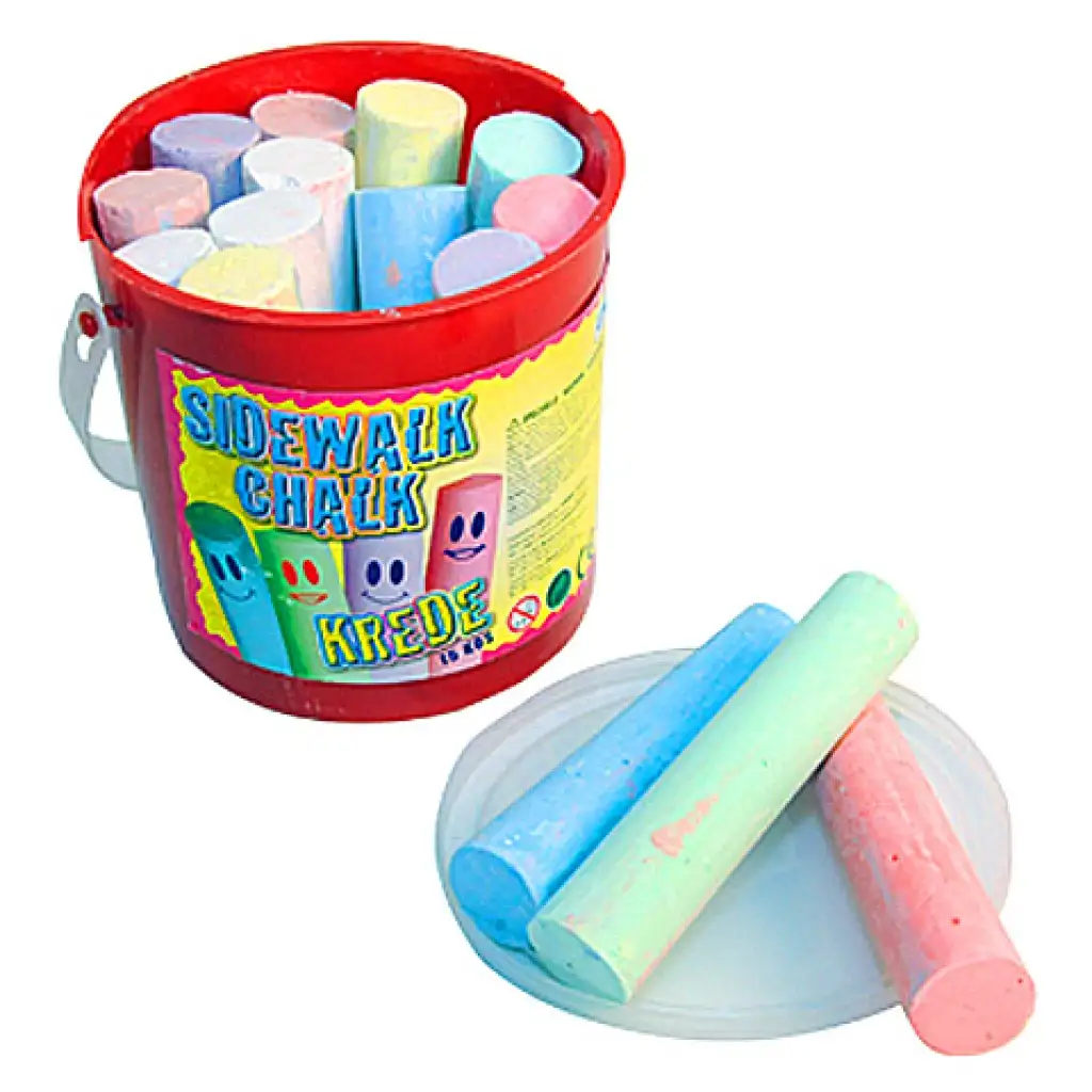 Asphaltkreide im Eimer, 15er-Set kép 2