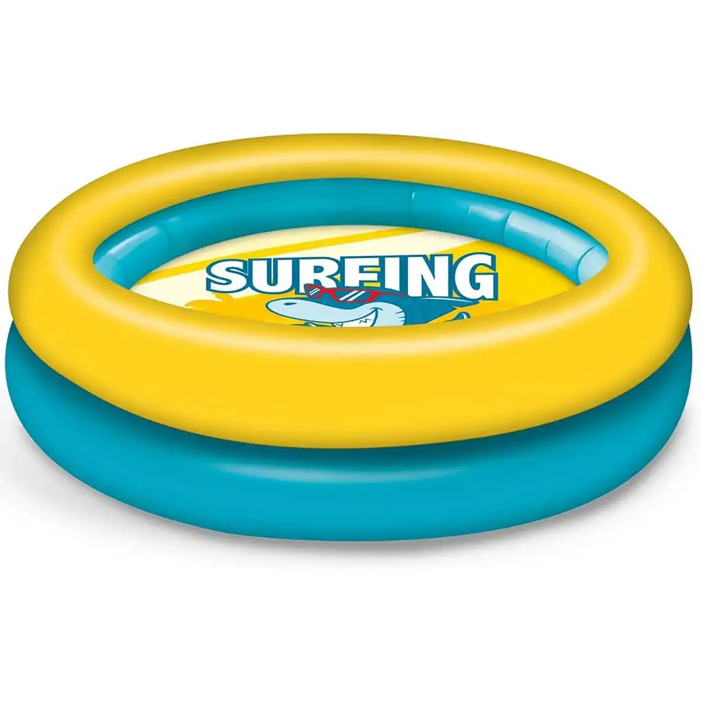 Aufblasbares Hai-Muster 2-Ring-Pool 100cm - Mondo Toys