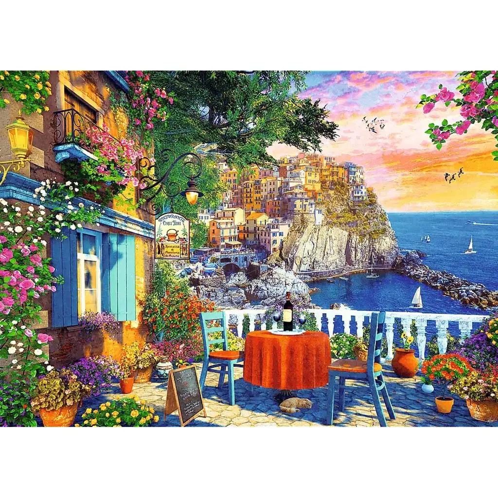 Aussicht auf die Cinque Terre 1000-teiliges Puzzle – Trefl kép 2