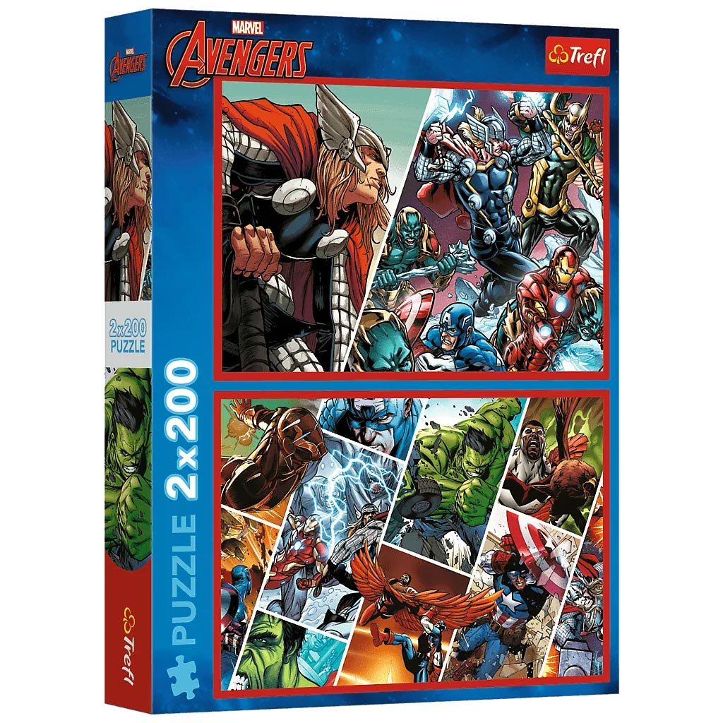Avengers – Die Beschützer der Welt 2x200 Teile Puzzle – Trefl