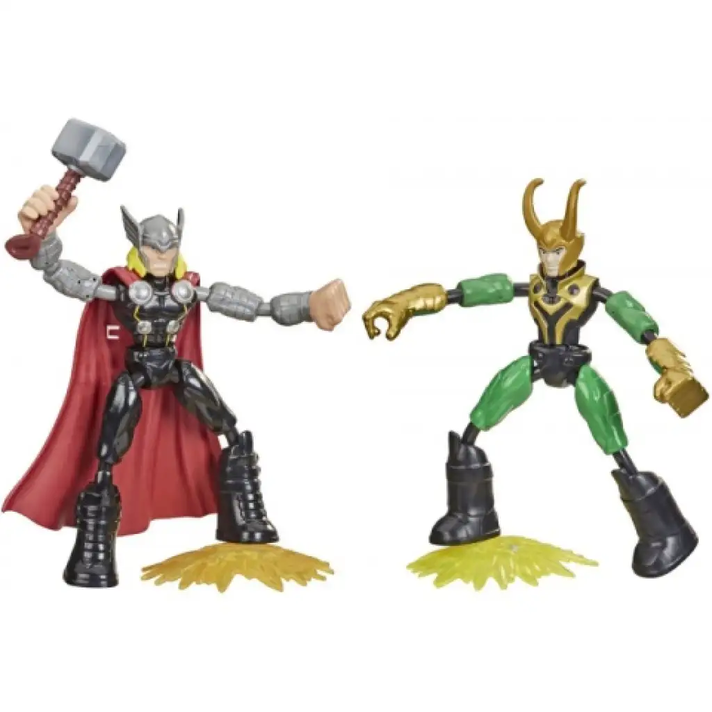 Avengers Bend and Flex Thor vs. Loki Figurenset - Hasbro kép 2