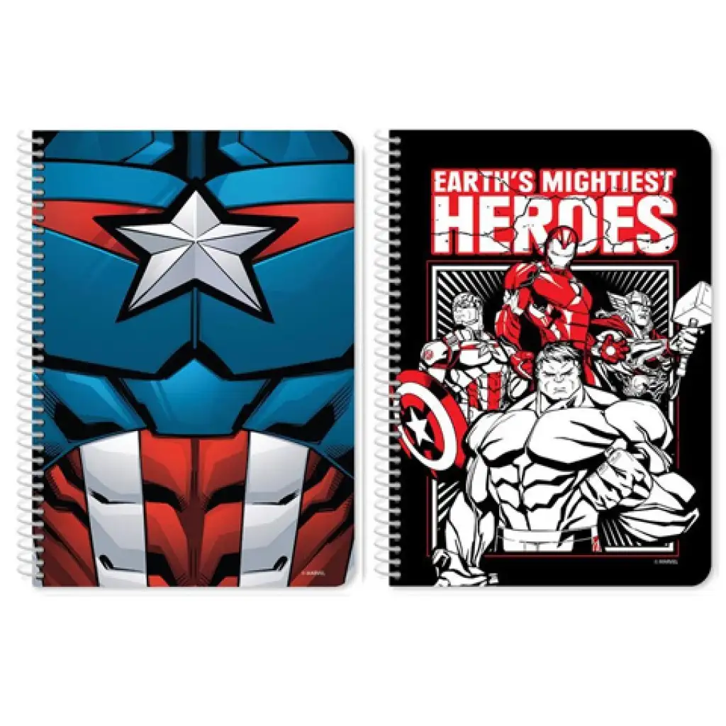 Avengers Spiral-Notizbuch in zwei Varianten 17x25cm 60 Seiten