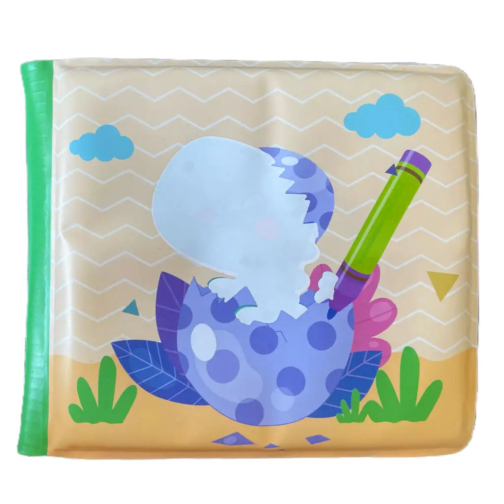 Baby-Buch: Dinosaurier weiches Planschbuch 14x13cm kép 5