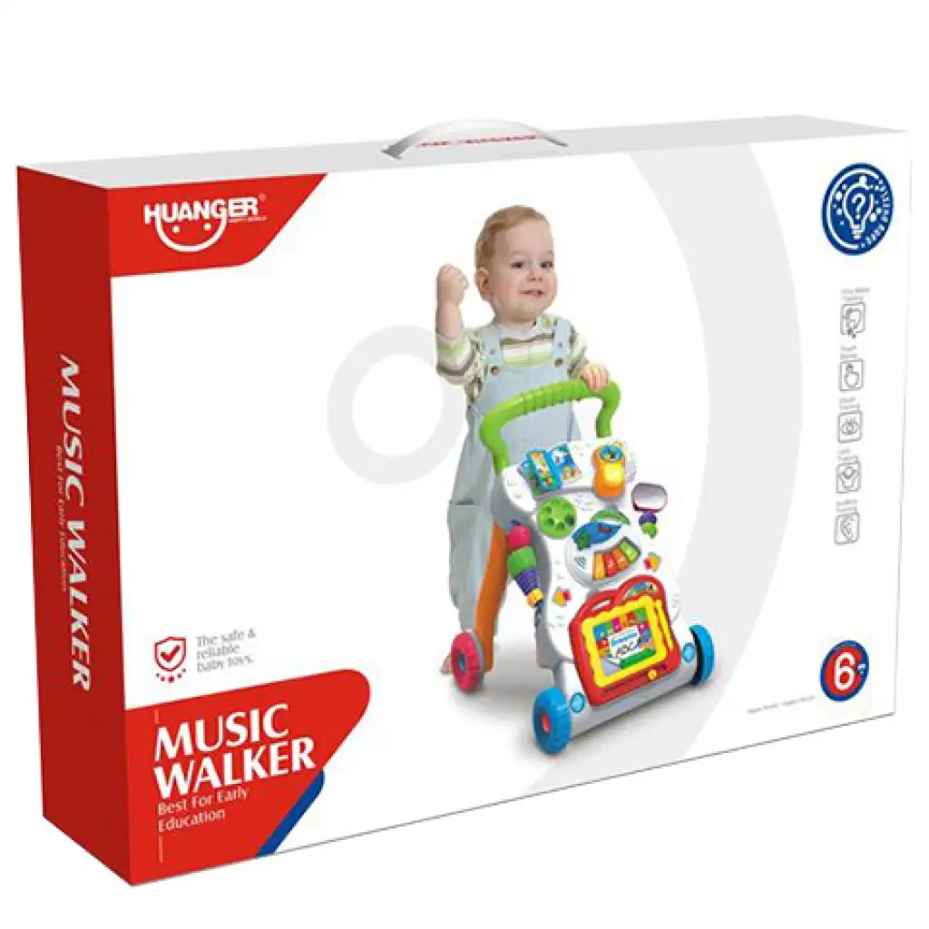 Baby-Fähigkeiten-Entwicklungs- und Lauflernhilfe-Spielset mit Licht- und Soundeffekten kép 2