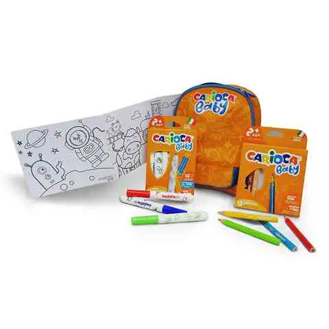 Baby-Rucksack mit Zeichenwerkzeugen 18x24 cm - Carioca kép 2