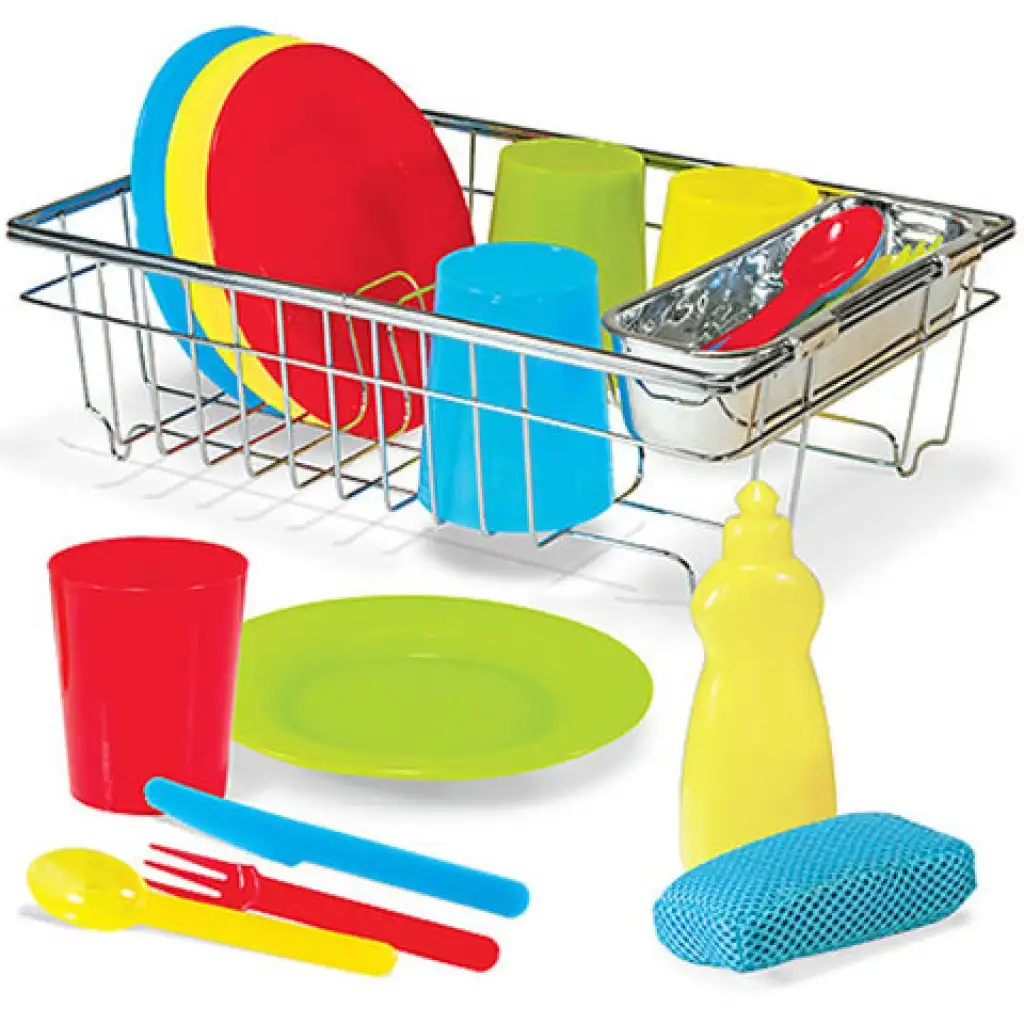 Back- und Kochküchenset mit Abtropfgestell - Spielset von Melissa & Doug