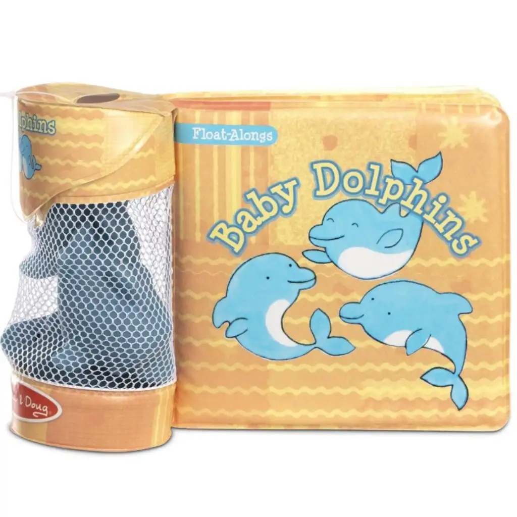 Badespielzeug: Wasserfestes Buch, Baby-Delfine - Melissa & Doug kép 2