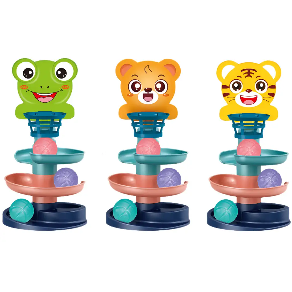 Ball Tower: Fröhlicher Tierkugelbahn in verschiedenen Varianten 45x22cm 1 Stück kép 3