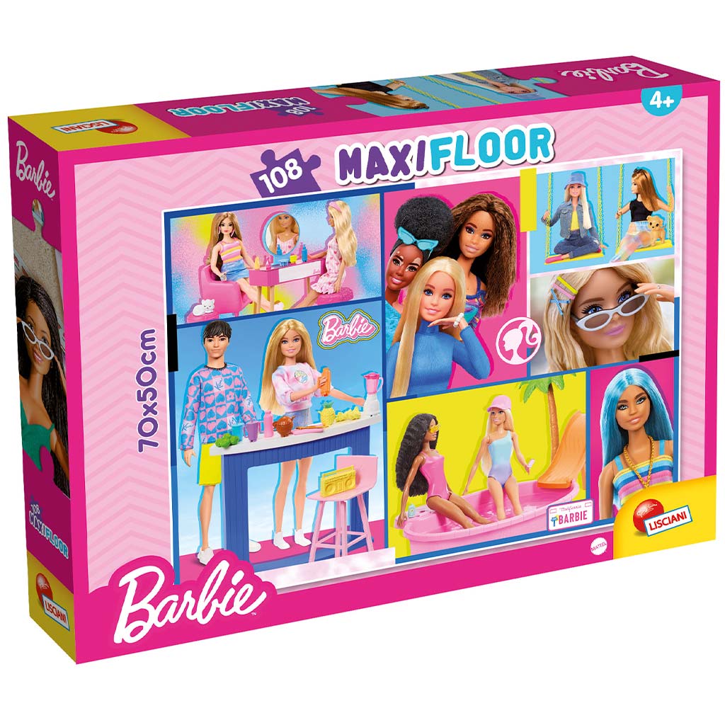 Barbie 108-teiliges Maxi-Bodenpuzzle 70x50cm - Lisciani