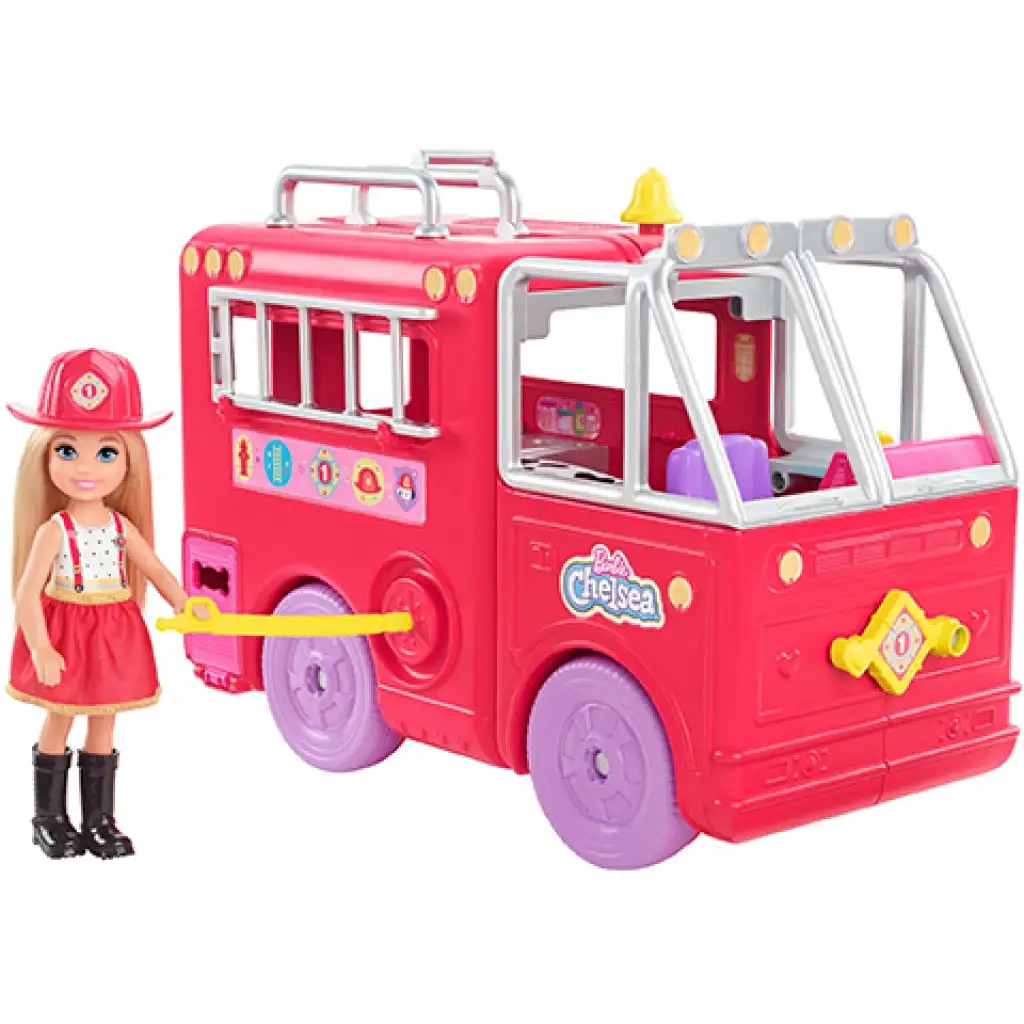 Barbie: Chelsea Feuerwehrwagen Spielset - Mattel kép 4