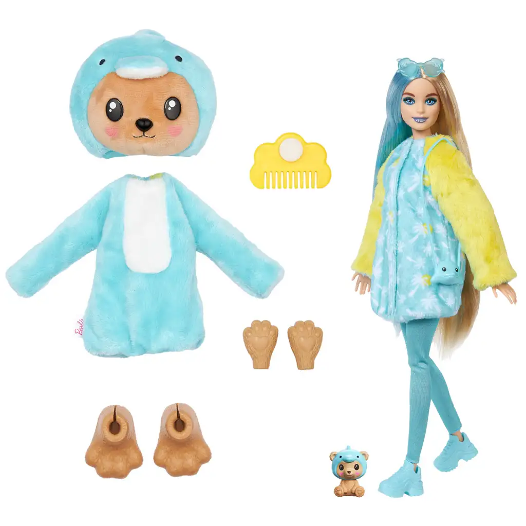 Barbie Cutie Reveal: Delfin-Überraschungspuppe (Serie 6) - Mattel kép 5