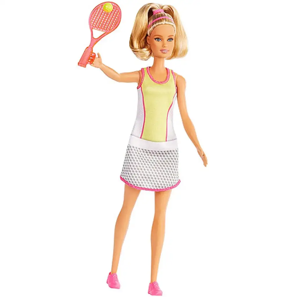 Barbie Du kannst alles sein: Barbie Tennisspielerin Karrierepuppe - Mattel kép 2