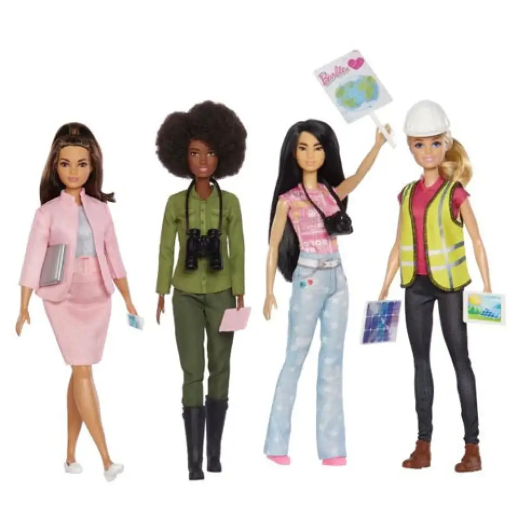 Barbie: Gemeinsam für die Erde Karrierepuppen 4er-Pack - Mattel kép 3