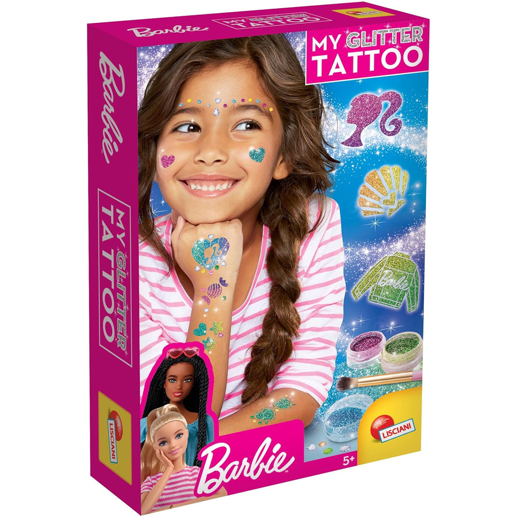 Barbie Glitzer-Tattoo-Set – Lisciani