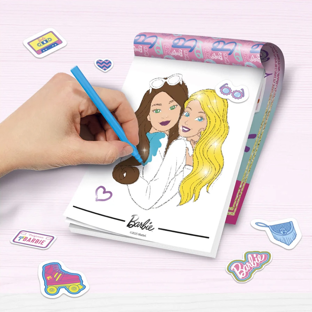 Barbie Glitzer-Zeichenheft - Lisciani kép 2