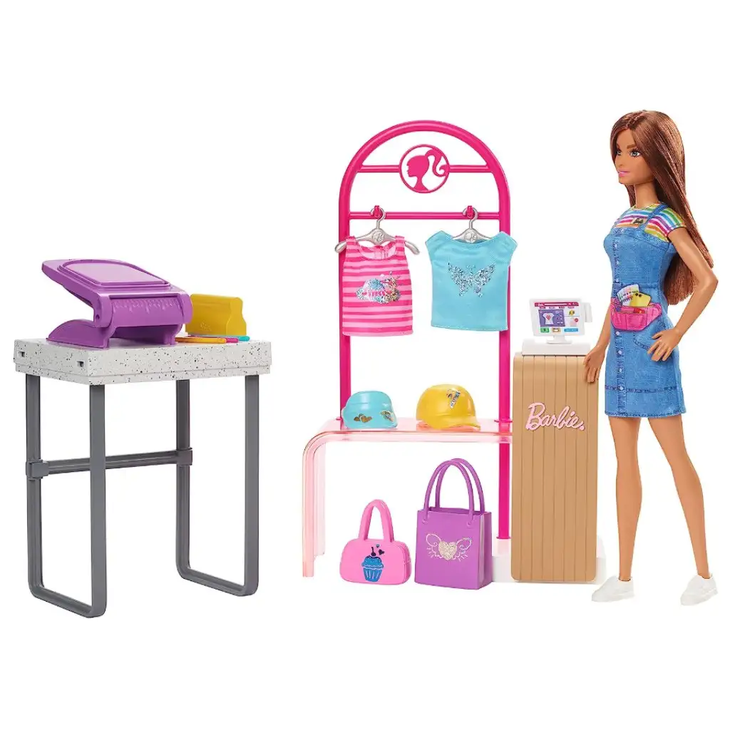 Barbie Modeboutique Modedesigner Spielset - Mattel kép 4