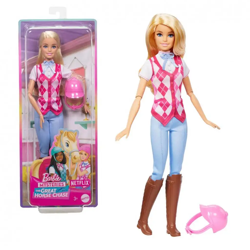 Barbie: Reiter Malibu Puppe - Mattel kép 2