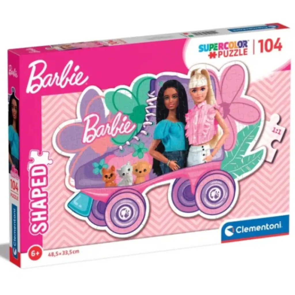 Barbie Rollschuh Supercolor 104-teiliges Puzzle - Clementoni