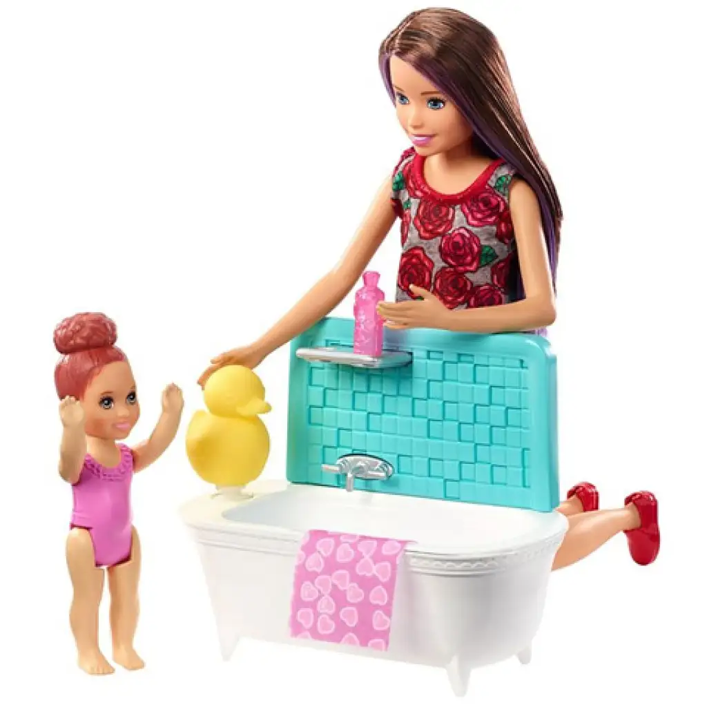 Barbie: Skipper Babysitter Badeset - Mattel kép 3
