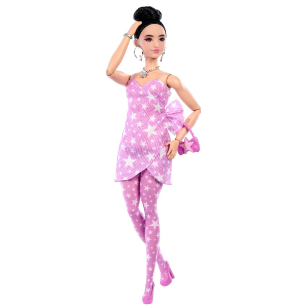 Barbie: Trendige Freundinnen-Puppe im Sternenkleid-Set – Mattel kép 2