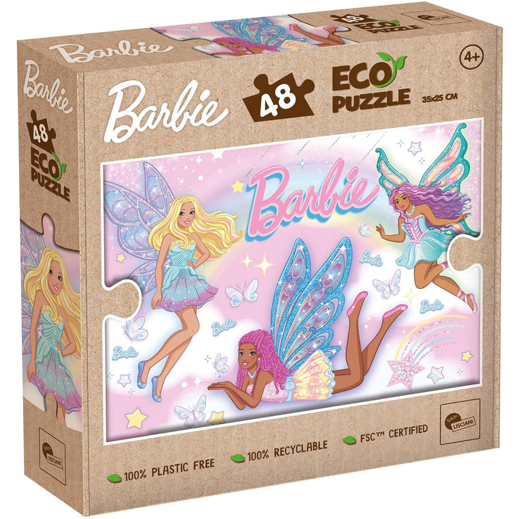 Barbie Zauberhafte Freundinnen 48-teiliges Eco Mini Puzzle 35x25cm – Lisciani