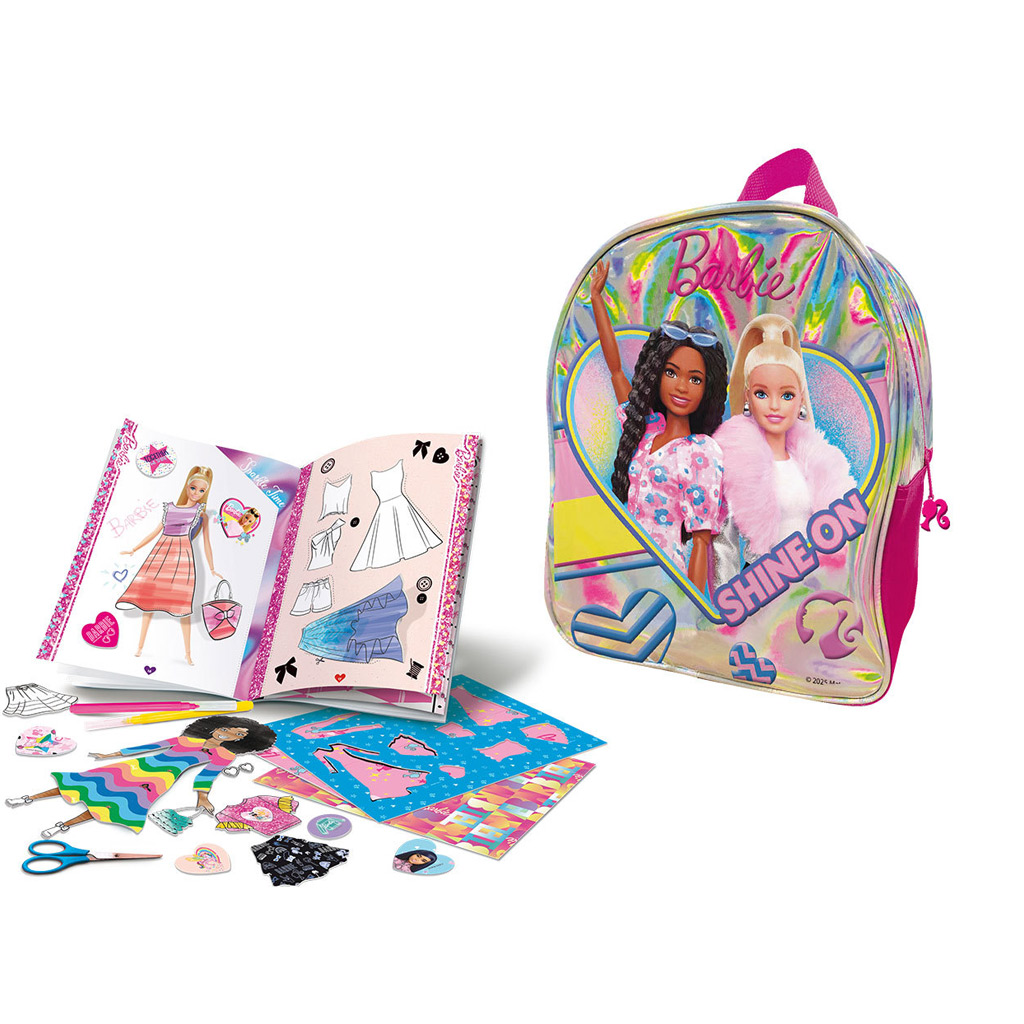 Barbie modischer Rucksack zum Ausmalen - Lisciani