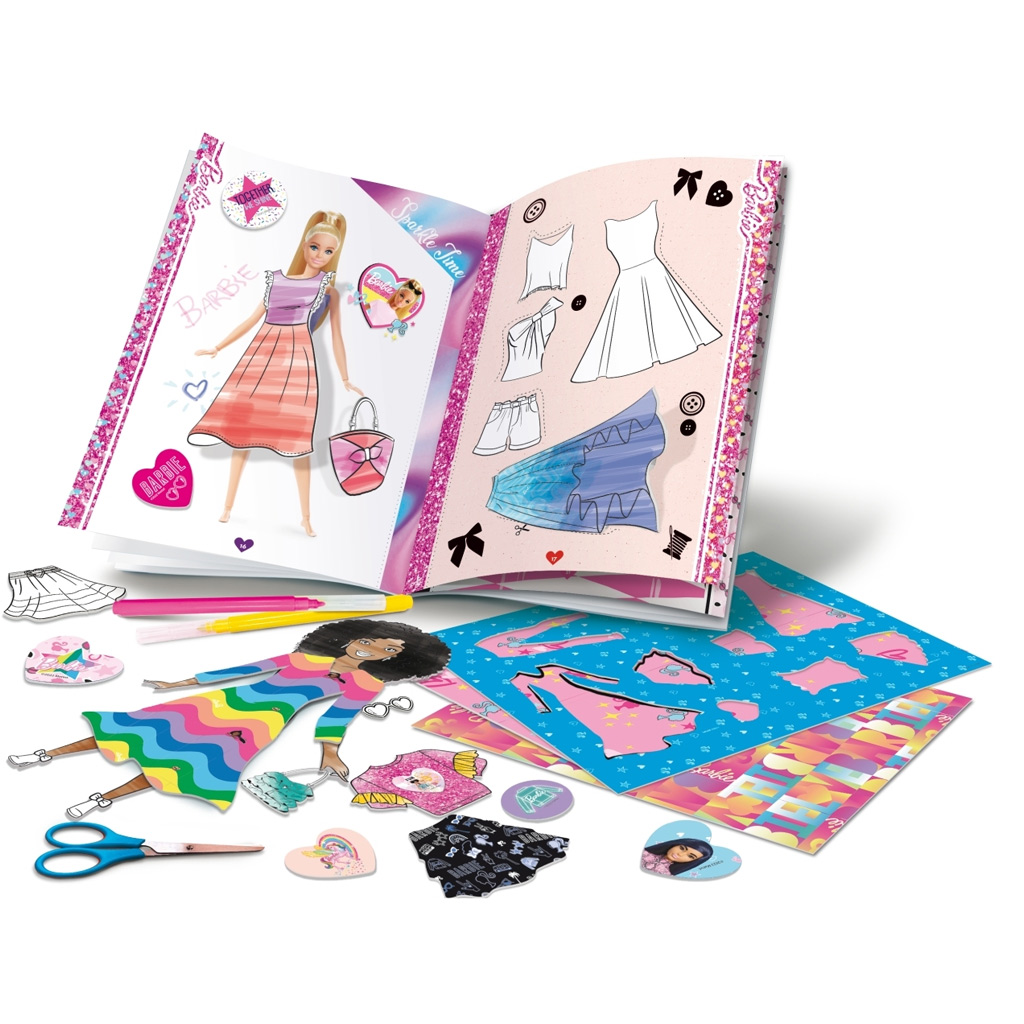 Barbie modischer Rucksack zum Ausmalen - Lisciani kép 3