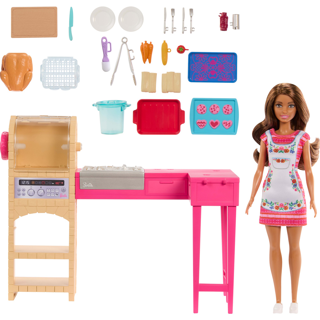 Barbie und Teresa: Traumküchen-Spielset – Mattel kép 3