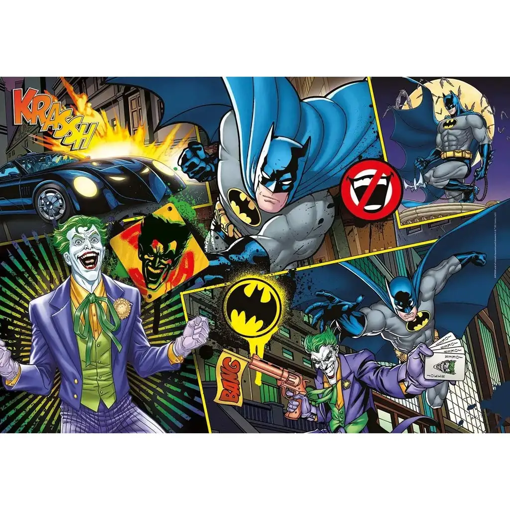 Batman gegen Joker 104-teiliges Supercolor-Puzzle - Clementoni kép 2