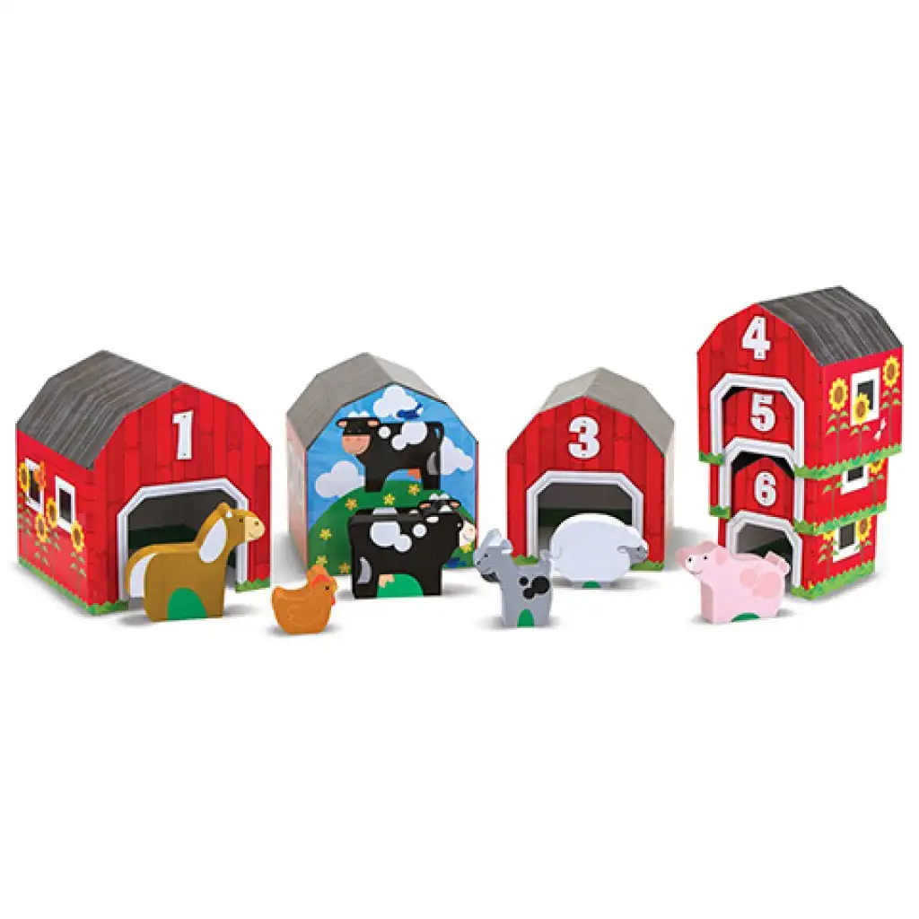 Bauernhof Stall Sortierspiel Kreativset - Melissa & Doug kép 2