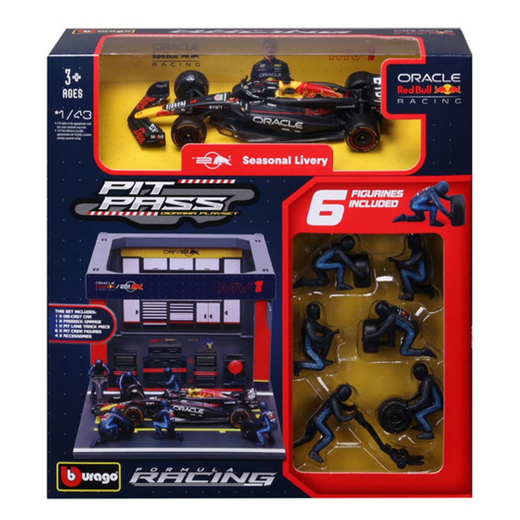 Bburago: F1 Rennwagen 1/43 – Red Bull RB20 Boxengasse kép 1
