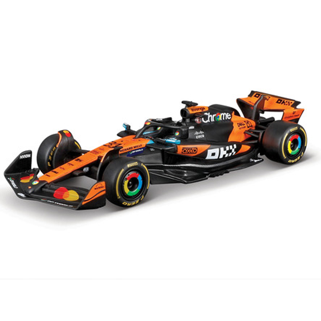 Bburago: McLaren MCL39 (2025) Formel-1-Rennwagen, Modellauto aus Metall im Maßstab 1:43 (Oscar Piastri #81) kép 1