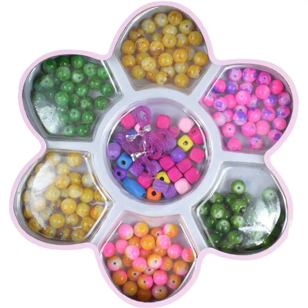 Beads Series: Schmuckherstellungsset mit über 100 Perlen und Faden kép 2
