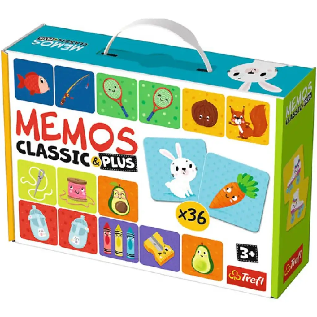 Besondere Paare Classic & Plus Memory-Spiel 36-teilig - Trefl kép 1
