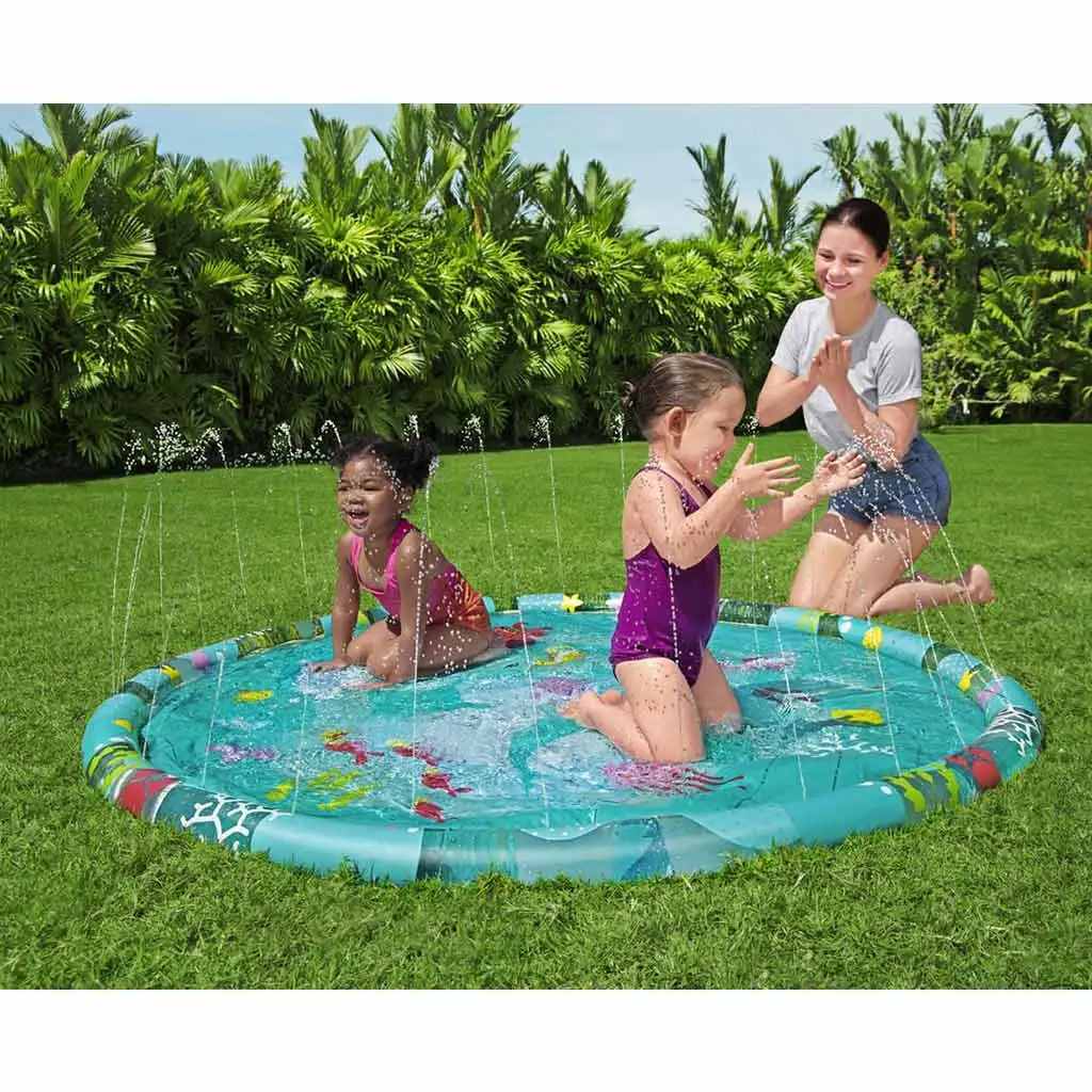 Bestway: Aufblasbarer Ringpool mit Springbrunnen Ø 165cm kép 5