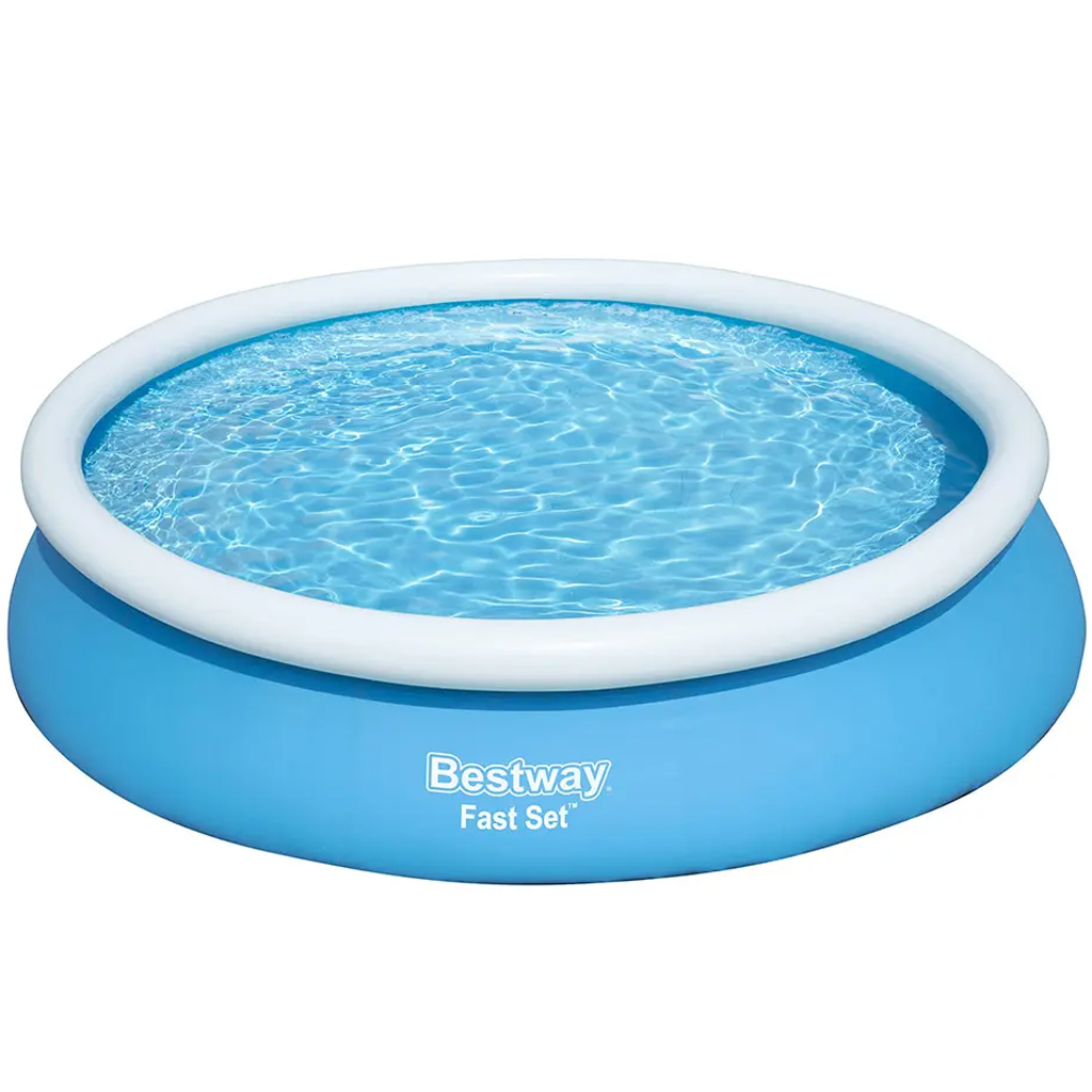 Bestway: Fast Set Aufstellpool mit aufblasbarem Rand 366x76cm kép 2
