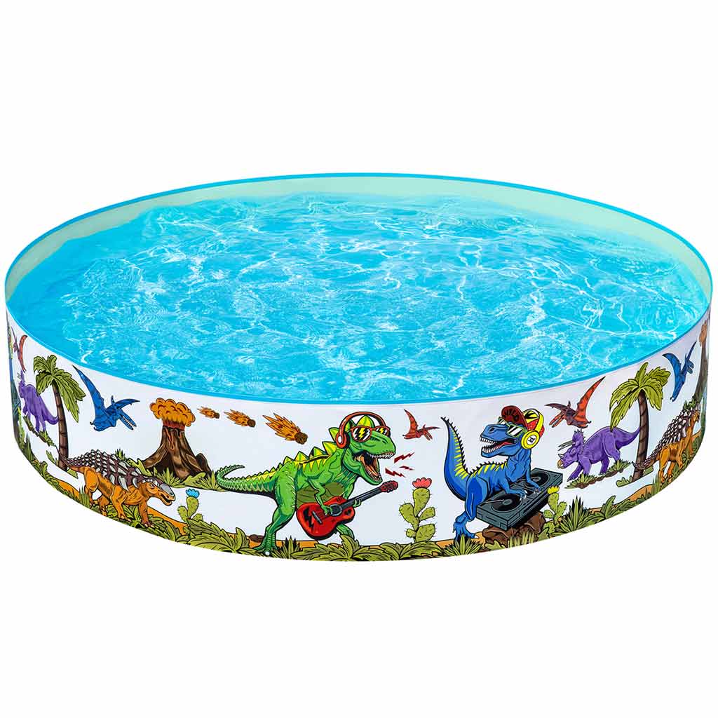 Bestway: Fill n Fun™ Dinosaurier-Hartwandplanschbecken Ø 183 x 38 cm