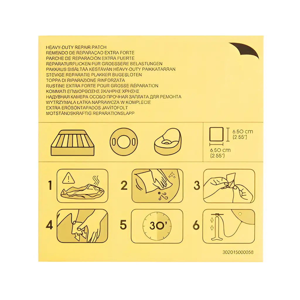 Bestway: Reparaturflicken-Set 6,5x6,5cm 10 Stück