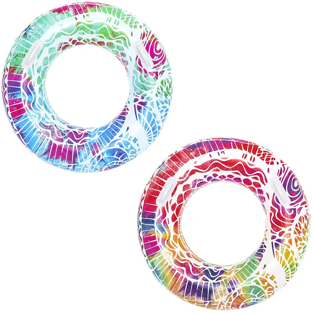 Bestway: Schwimmring mit abstraktem tropischem Muster, in zwei Ausführungen, 91 cm