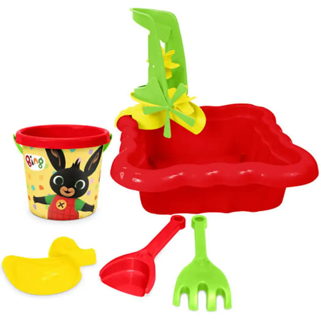 Bing 5-teiliges Sandkastenset mit Mühle - Wader