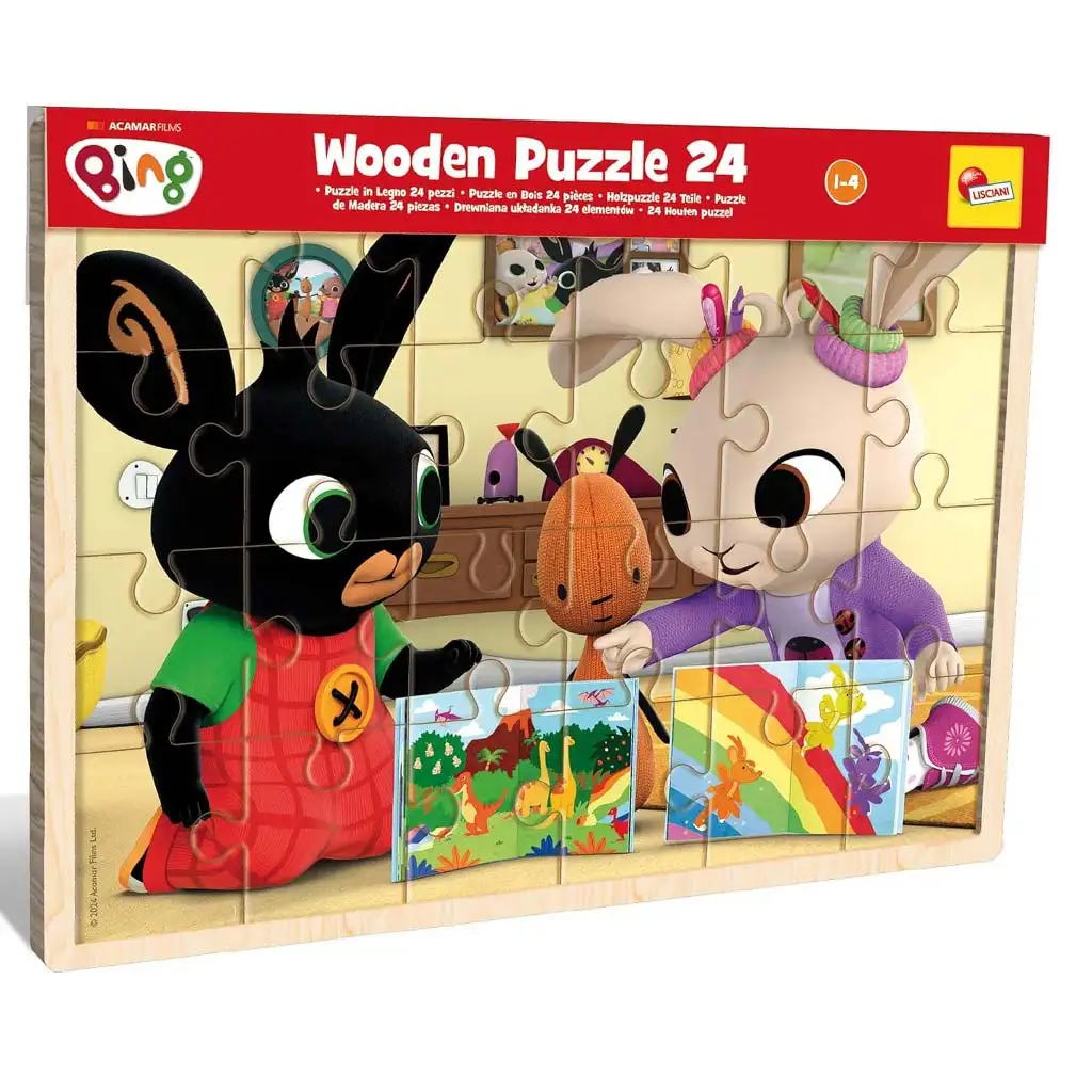 Bing und seine Freunde 24-tlg. Holzrahmenpuzzle – Lisciani