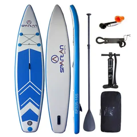 Blau-weißes SP-335 SUP Stand Up Paddle Set 335cm - Spartan